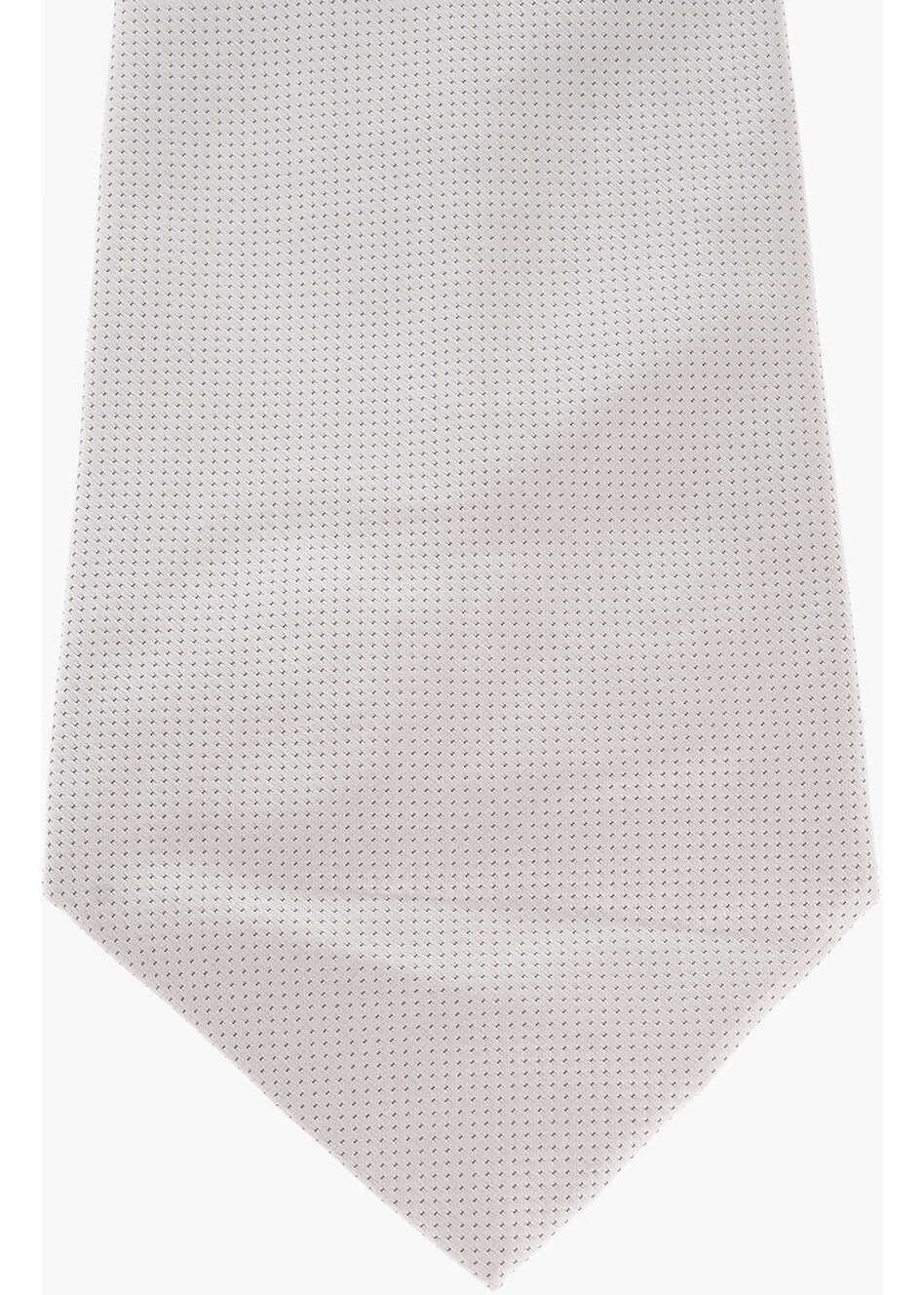 Cravate CORNELIANI Polka Dots Silk Ascot Tie White Barbati (BM 9460424) 3