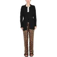 Cardigane Perforated Knit Cardigan Femei