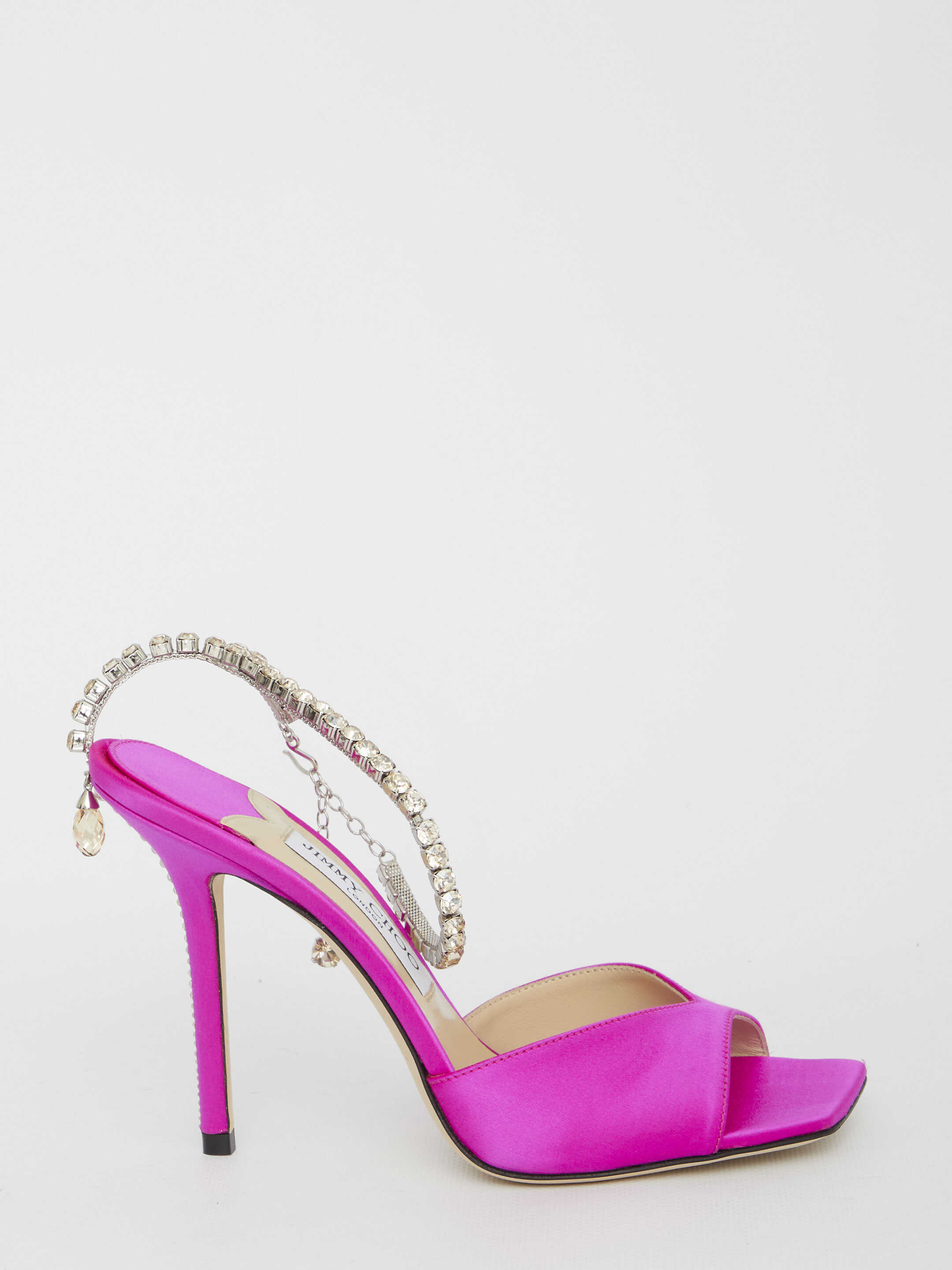 Jimmy Choo Saeda 100 Sandals Fuxia