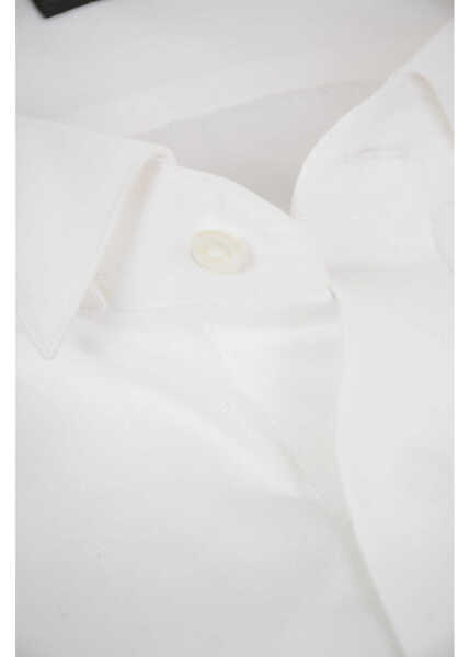 Camasi elegante CORNELIANI Twill Cotton Ceremony Shirt With Wing-Tip Collar White Barbati (BM 9460820) 3