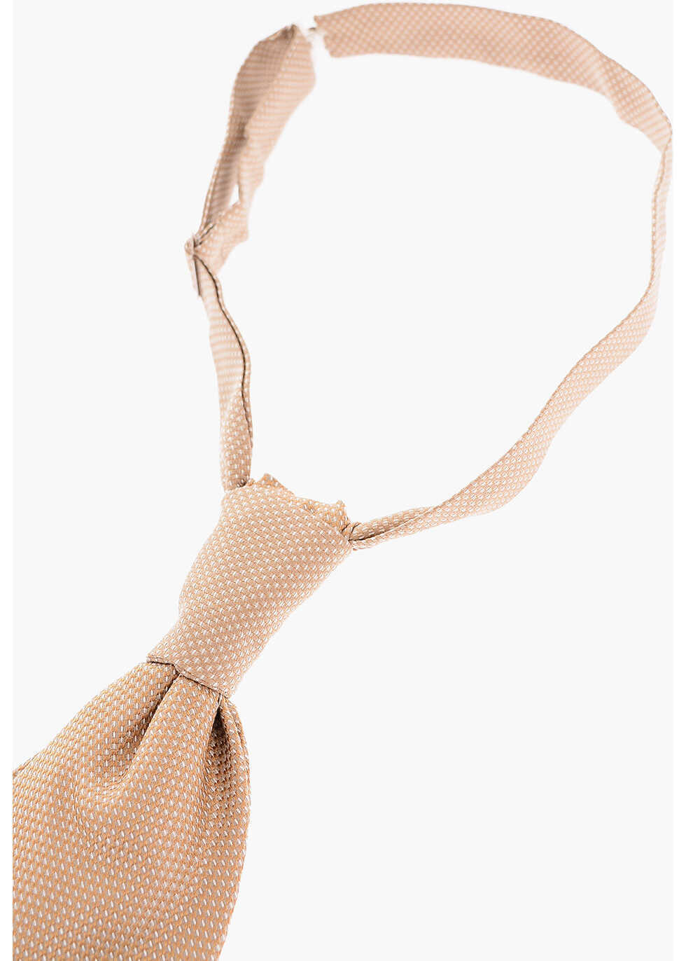 Cravate CORNELIANI Solid Color Silk Ascot Tie Beige Barbati (BM 9461072) 2