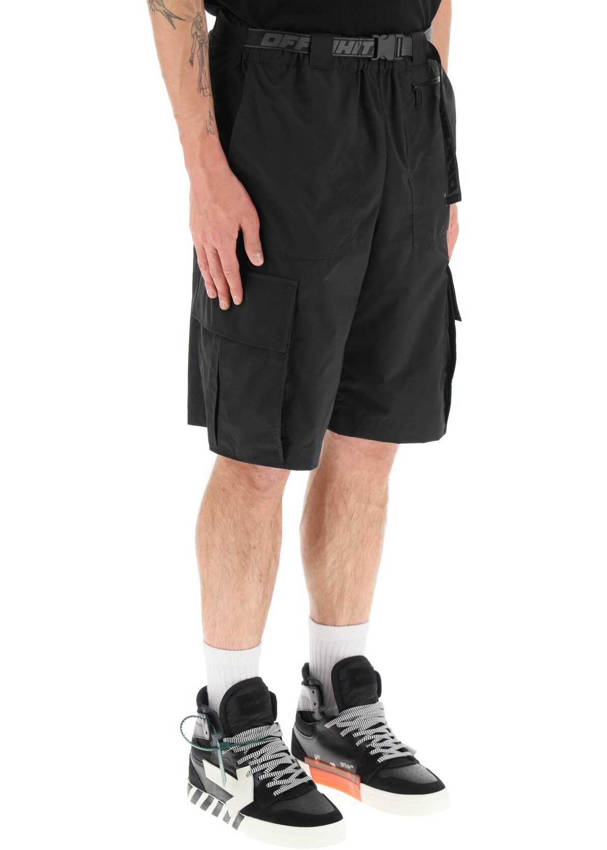 Off-White Industrial Cargo Shorts BLACK DARK GREY