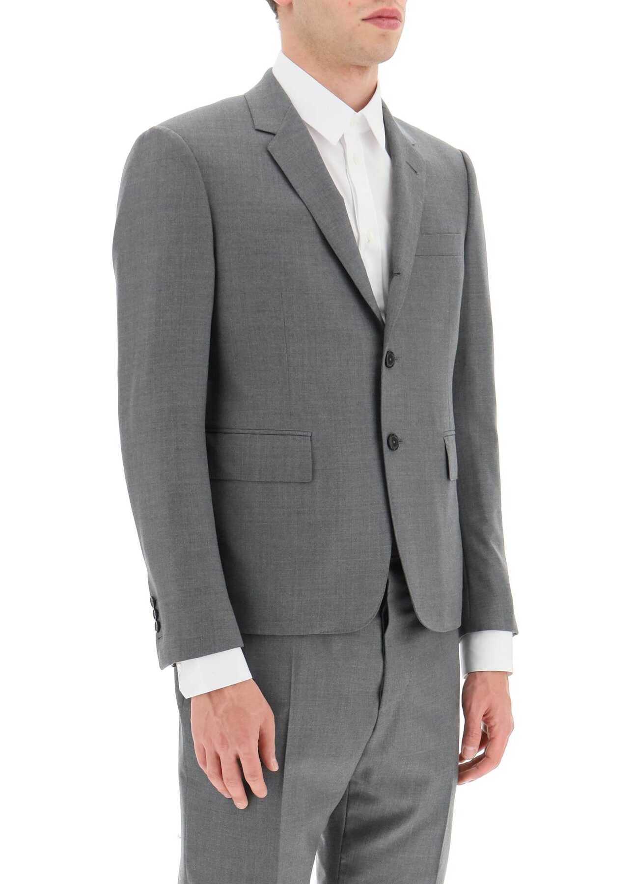 Thom Browne Slim Fit Blazer In Super 120S Wool MED GREY 120S