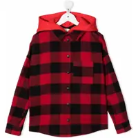 Jachete Removable Hood Buffalo Check Overshirt Baieti