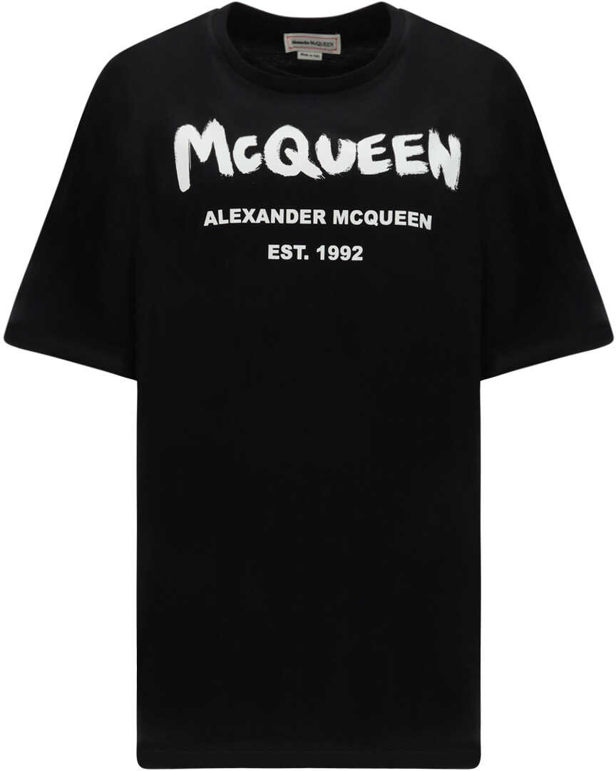 Alexander McQueen T-Shirt BLACK/WHITE
