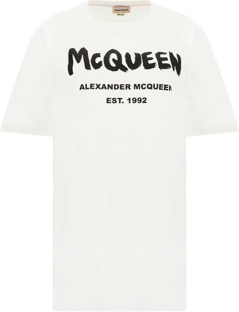 Alexander McQueen T-Shirt WHITE/BLACK