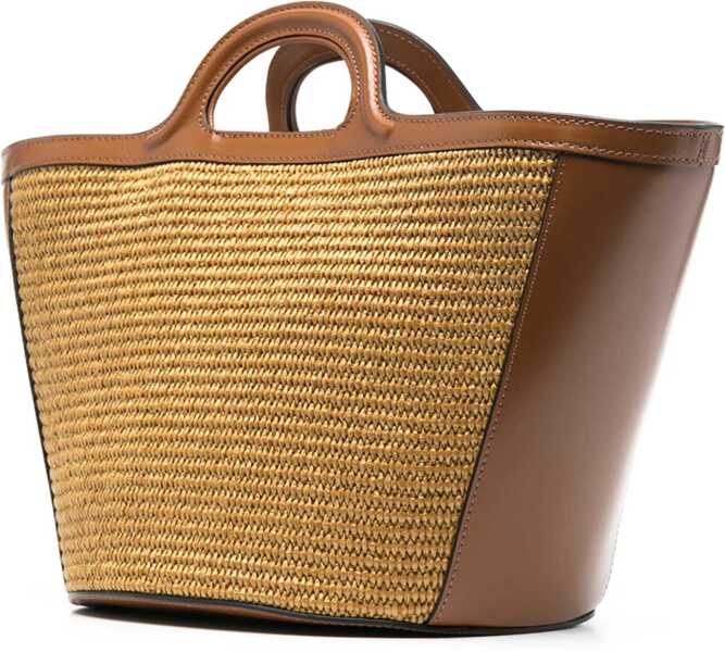 Genti de umar Marni Tropicalia Bucket Bag RAW SIENNA Femei (BM 9464858) 3