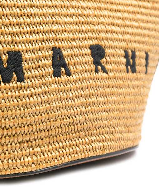 Genti de umar Marni Tropicalia Bucket Bag RAW SIENNA Femei (BM 9464858) 4