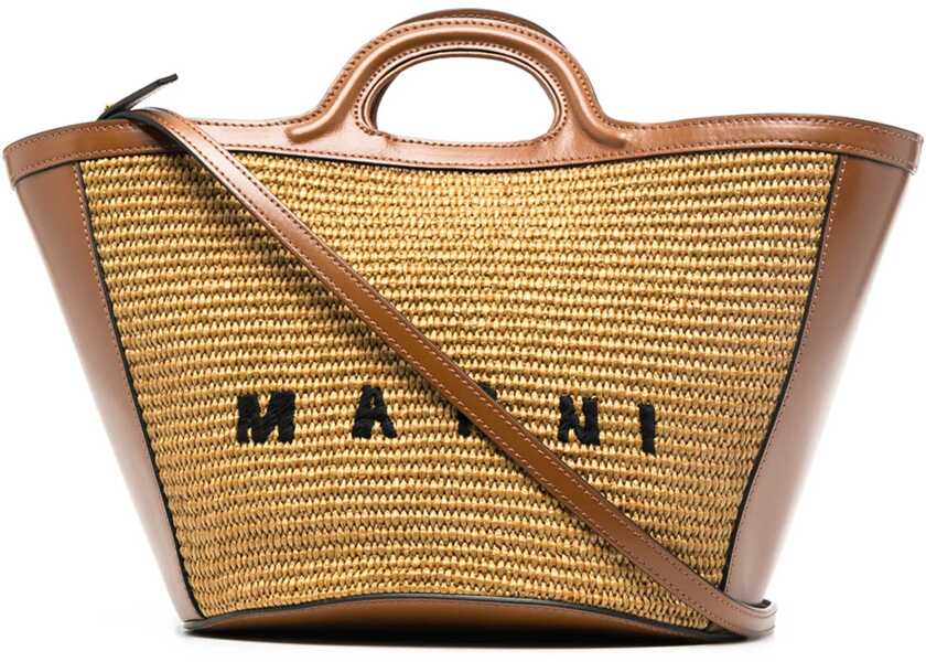 Genti de umar Marni Tropicalia Bucket Bag RAW SIENNA Femei (BM 9464858) 1