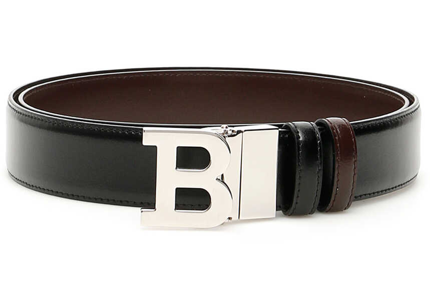 Bally Reversible B Buckle Belt BLACK