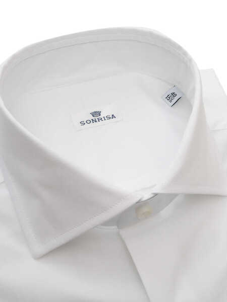 Camasi casual Sonrisa Classic white shirt White Barbati (BM 9466886) 2