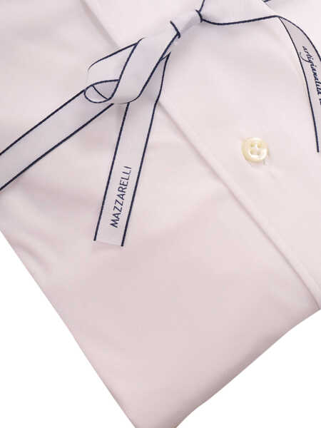 Camasi casual Mazzarelli Camicie White stretch shirt White Barbati (BM 9469487) 2