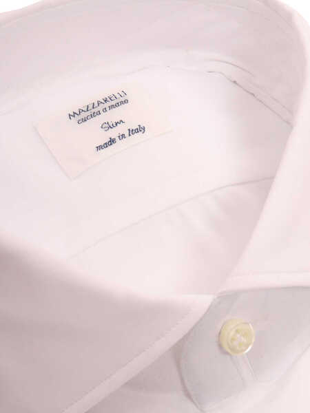 Camasi casual Mazzarelli Camicie White stretch shirt White Barbati (BM 9469487) 3