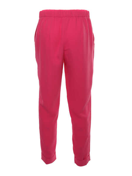 Pantaloni P.A.R.O.S.H. CADY PINK TROUSERS Pink Femei (BM 9470093) 2