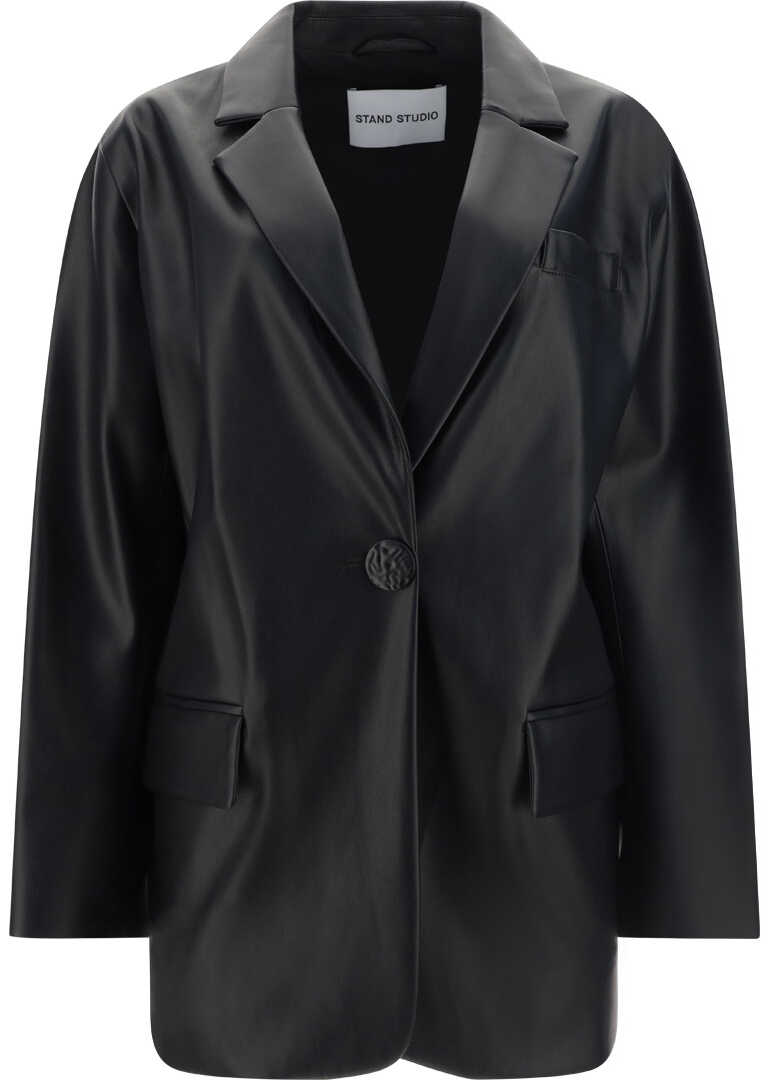 STAND STUDIO Jumbo Blazer Jacket BLACK