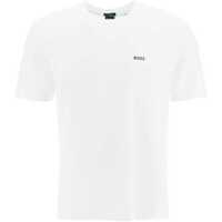 Tricouri Hugo Boss pentru Barbati - Tricouri Hugo Boss Stretch Cotton T-Shirt WHITE Barbati (BM 9483083) - B-mall.ro