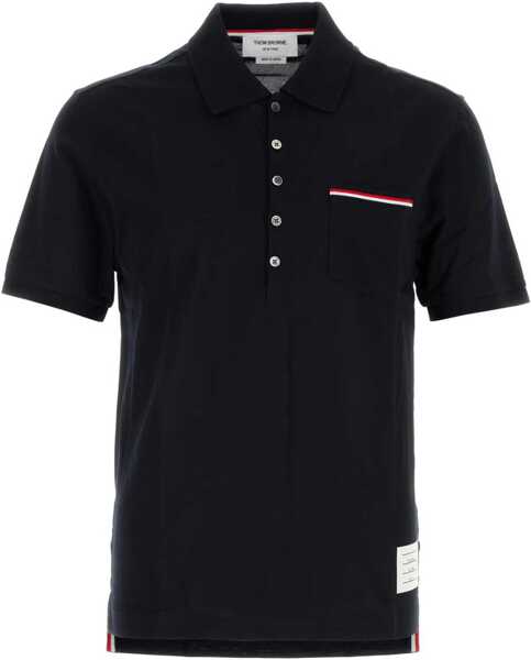 Tricouri Polo Thom Browne Short Sleeves Polo Shirt NAVY Barbati (BM 9484922) 1