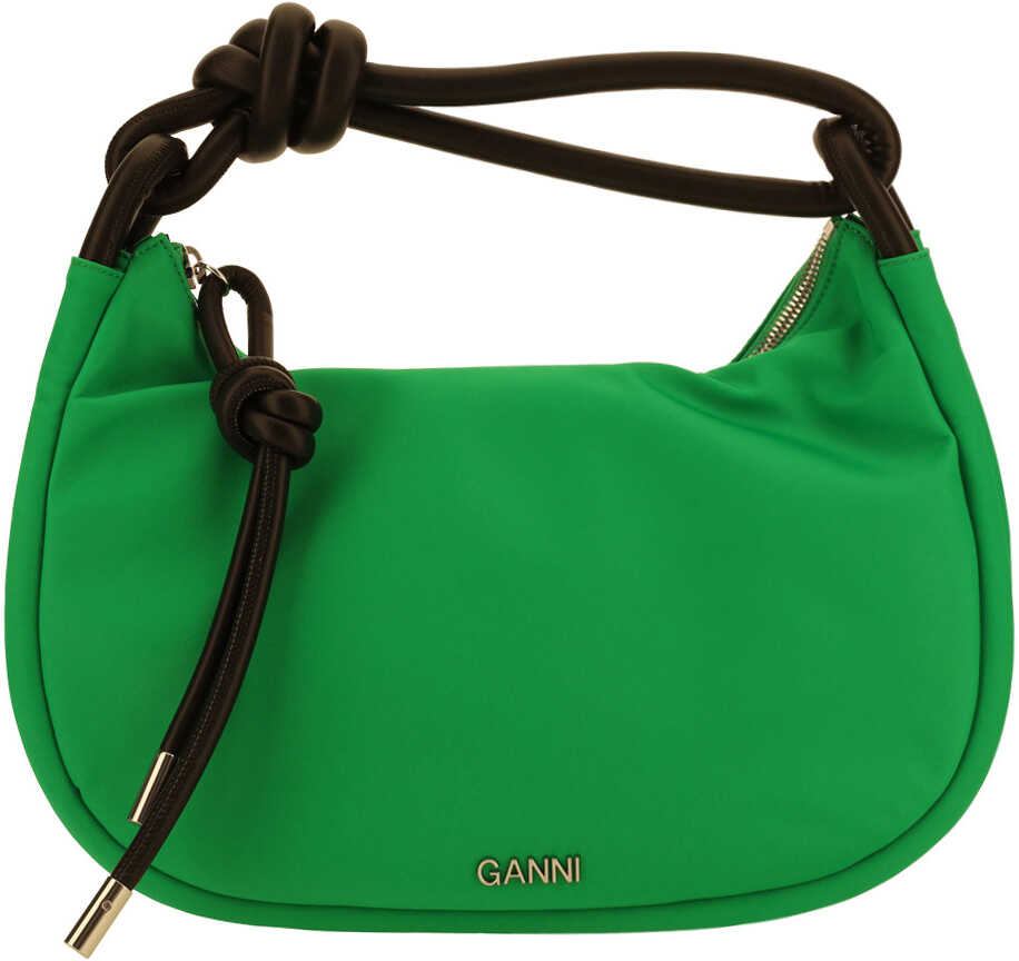 Ganni Baguette Bag KELLY GREEN