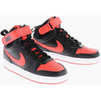 Sneakers Leather And Fabric Court Borough Mid 2 Sneakers Baieti