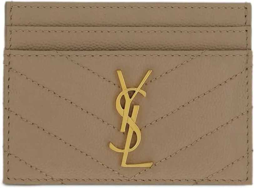 Portofele Saint Laurent Card Holder DARK BEIGE Femei (BM 9489062) 1