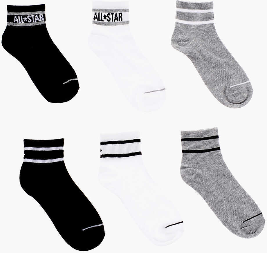 Sosete Converse Set Of 6 Pairs Of Socks With Embroidered Logo Multicolor Fete (BM 9492329) 2