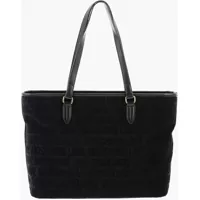 Genti de umar Love Faux Leather And Sponge Tote Bag With Embossed Logo Femei