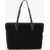 Moschino Love Faux Leather And Sponge Tote Bag With Embossed Logo Black