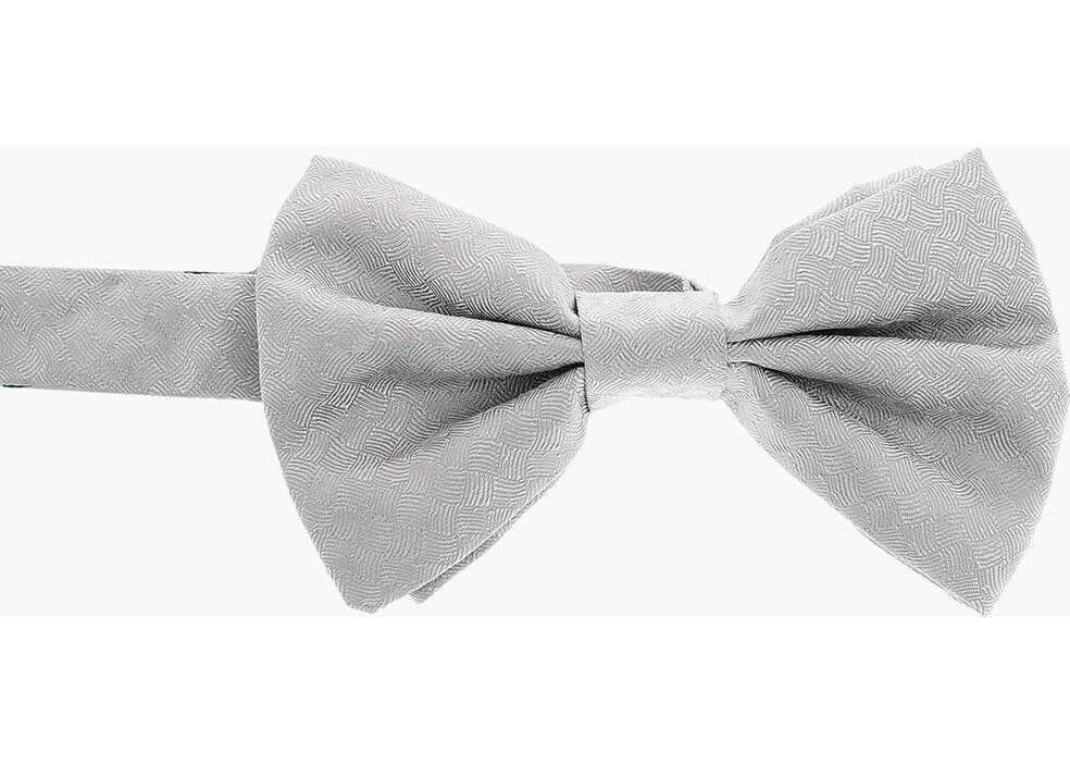 Papioane CORNELIANI Solid Color Silk Bow Tie Gray Barbati (BM 9492623) 1
