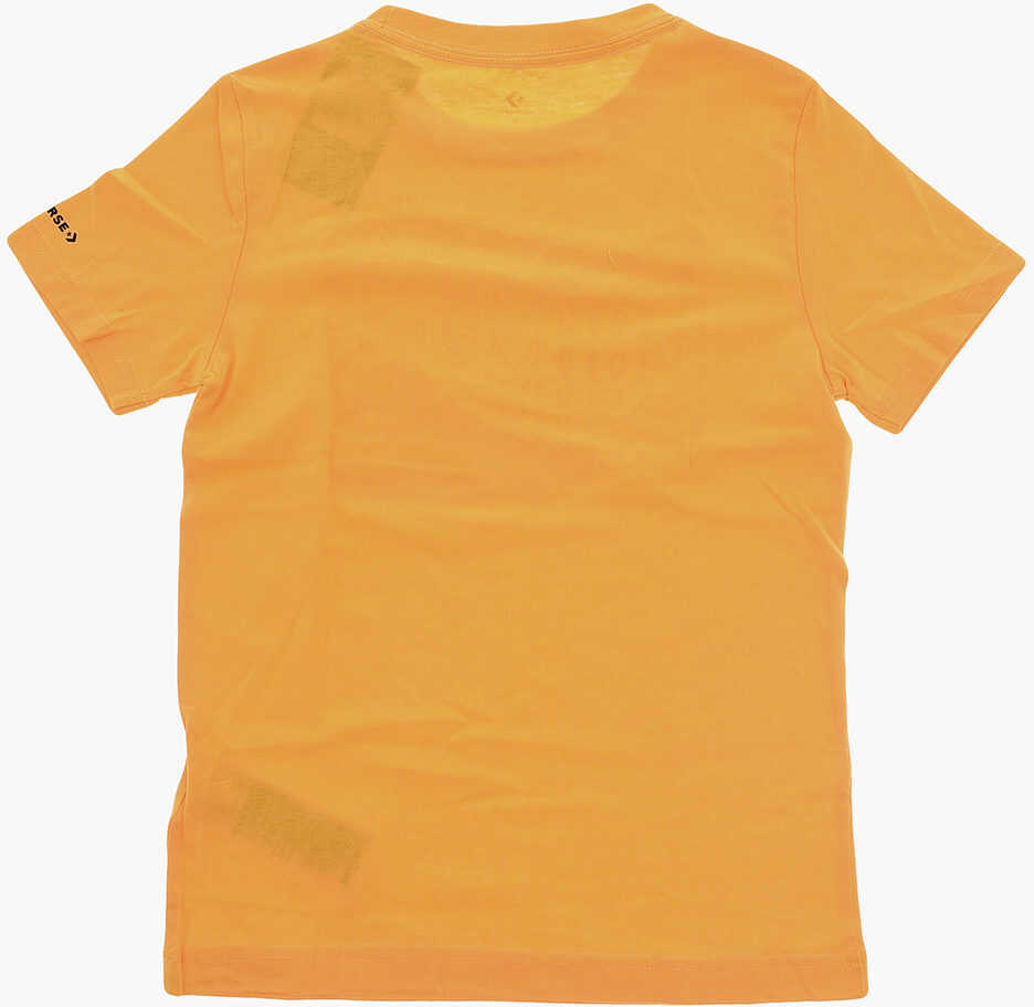 Tricouri Converse All Star Chuck Taylor Printed Wavy T-Shirt Yellow Baieti (BM 9492686) 3