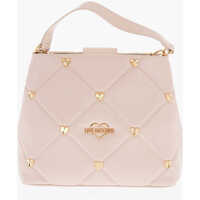 Genti de mana Love Faux Leather Quilted Bag With Golden Details And Remova Femei