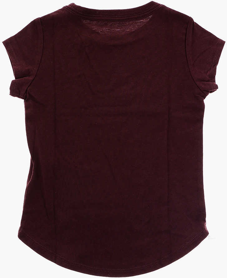 Tricouri Nike Crew-Neck Spot On Futura T-Shirt With Animal Logo Burgundy Baieti (BM 9492887) 3