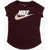 Nike Crew-Neck Spot On Futura T-Shirt With Animal Logo Burgundy