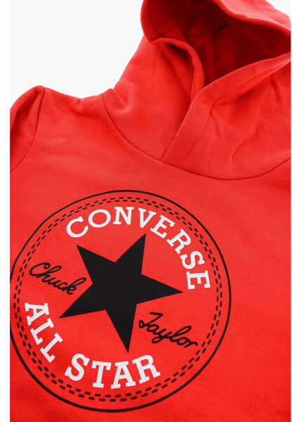 Bluze de trening Converse All Star Chuck Taylor Fleeced Cotton Hoodie With Patch Pocke Red Baieti (BM 9493457) 2