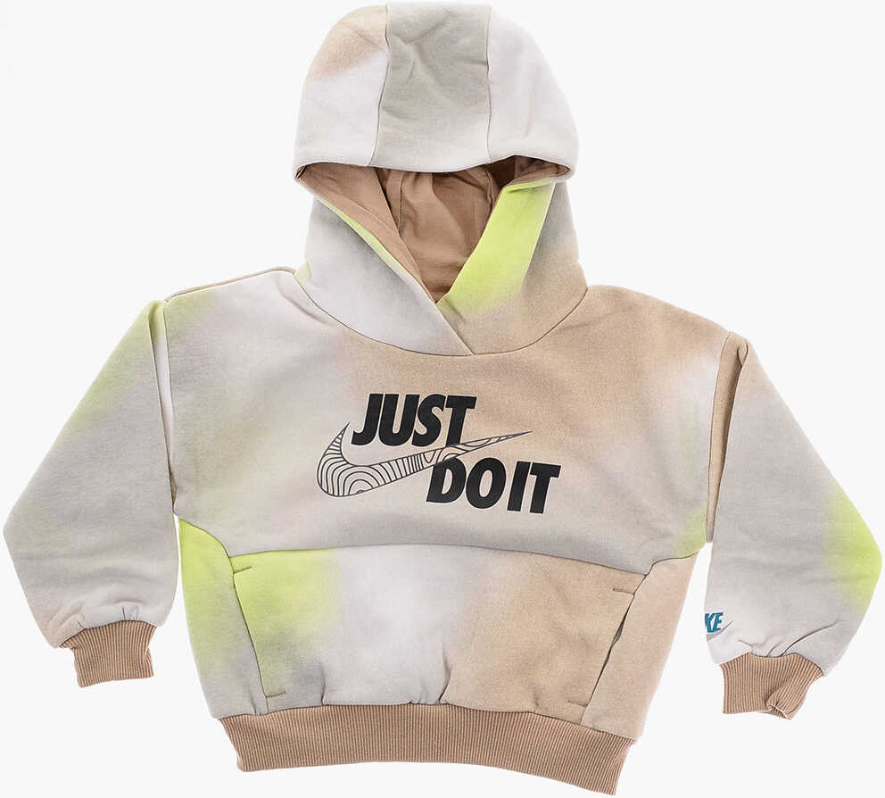 Nike Maxi Patch Pocket Brushed Cotton Hoodie Beige