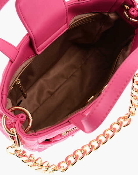Genti de mana Moschino Love Faux Leather Quilted Mini Bag With Matching Pochette Pink Femei (BM 9493508) 4