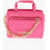 Moschino Love Faux Leather Quilted Mini Bag With Matching Pochette Pink