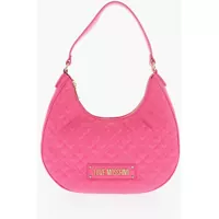 Genti de umar Love Quilted Faux Leather Hobo Bag Femei