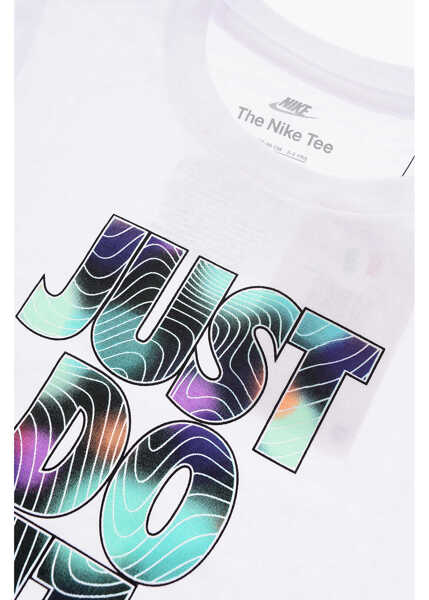 Tricouri Nike Logo Printed Crew-Neck T-Shirt White Baieti (BM 9493670) 2