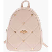 Rucsacuri Love Quilted Backpack With Embellished Charm Femei