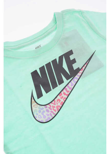 Tricouri Nike Crew-Neck Spot On Futura T-Shirt With Animal Logo Green Baieti (BM 9493889) 2