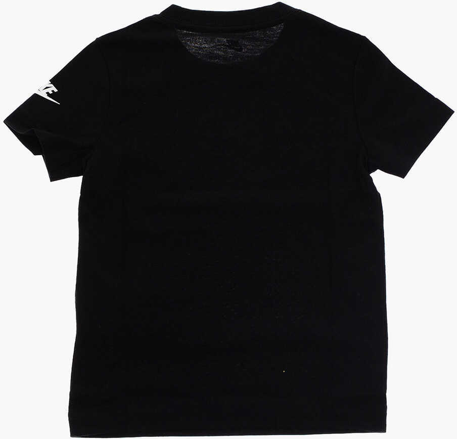 Tricouri Nike Front Printed Crew-Neck Happy Cloud T-Shirt Black Baieti (BM 9493892) 3