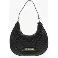 Genti de umar Love Quilted Faux Leather Hobo Bag Femei