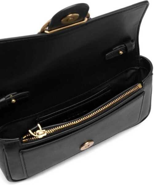 Genti de umar Pinko Love One Shoulder Bag NERO-ANTIQUE GOLD Femei (BM 9496055) 5