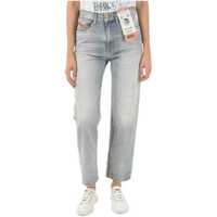 Blugi drepti High Waist Wide Leg Air Jeans L.32 Femei