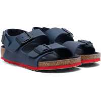 Sandale Birkenstock Milano Kids Desert Soil Blue Red, Birko Flor
