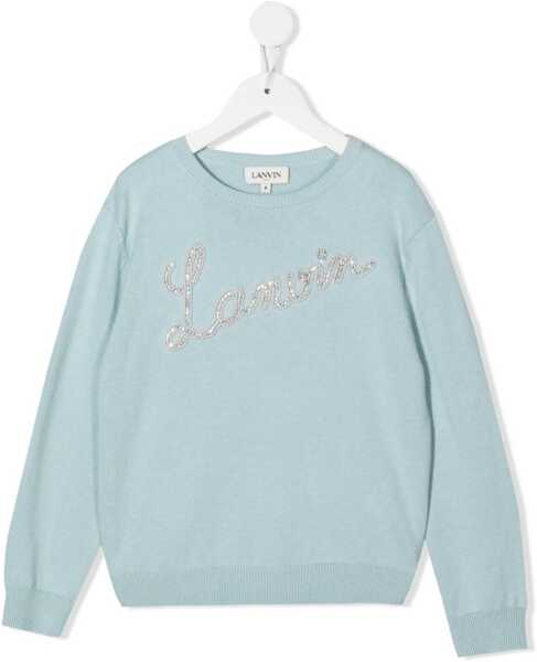 Pulovere casual Lanvin Signature Logo Crew Neck Pullover BABY BLUE Fete (BM 9497621) 1
