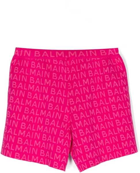 Pantaloni scurti Balmain Bermuda Gold Side Buttons FUCHSIA Fete (BM 9497810) 2