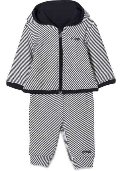 Treninguri Baieti Hugo Boss Zipper And Hood Sweatshirt + Pants