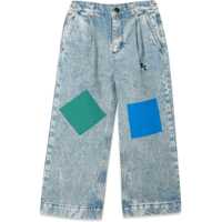Blugi Geometric Colors Denim Pants Baieti