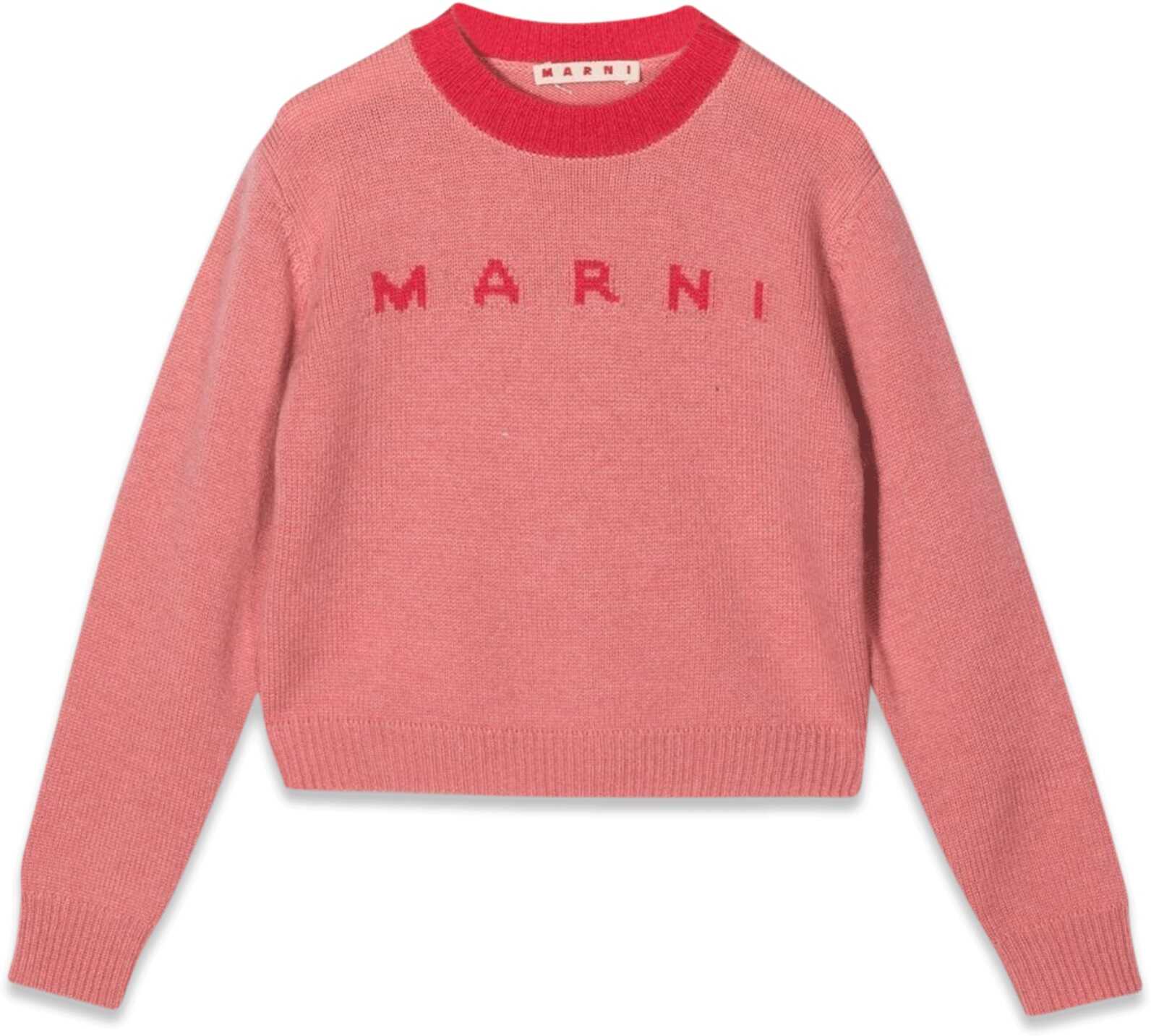 Marni Logo Crewneck Shirt PINK